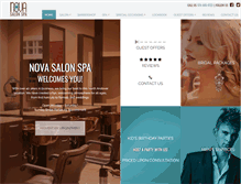 Tablet Screenshot of novasalonspa.com